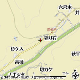愛知県豊田市坂上町廻り石周辺の地図
