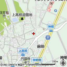 愛知県豊明市沓掛町上高根31-6周辺の地図