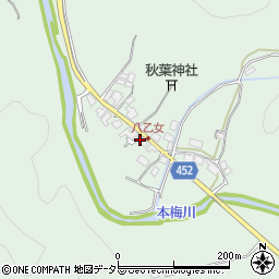 京都府南丹市園部町埴生三反田周辺の地図