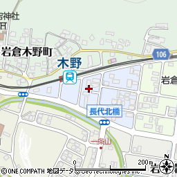 京都府京都市左京区岩倉南木野町周辺の地図