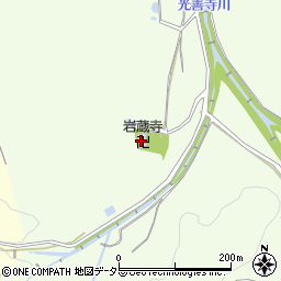 岩藏寺周辺の地図