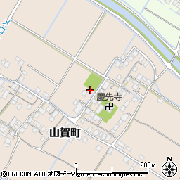 滋賀県守山市山賀町周辺の地図