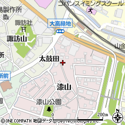 愛知県名古屋市緑区漆山133周辺の地図