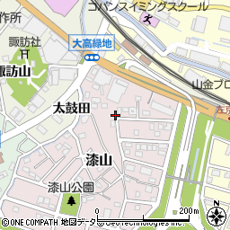 愛知県名古屋市緑区漆山周辺の地図