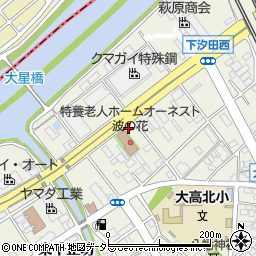 愛知県名古屋市緑区大高町下塩田周辺の地図