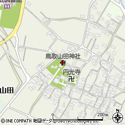 鳥取山田神社周辺の地図
