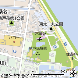 六華苑周辺の地図