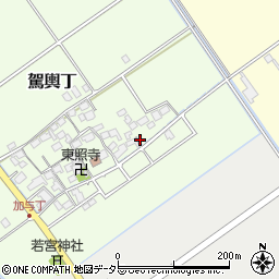 滋賀県蒲生郡竜王町駕輿丁124周辺の地図