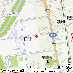 静岡県田方郡函南町日守1323周辺の地図