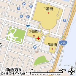 オレンジボウルイオンモール桑名店周辺の地図