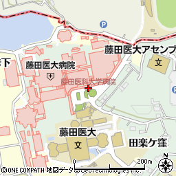 藤田医科大学病院周辺の地図