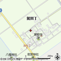 滋賀県蒲生郡竜王町駕輿丁103周辺の地図