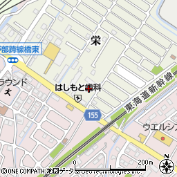 滋賀県野洲市栄34周辺の地図