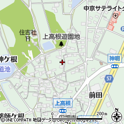愛知県豊明市沓掛町上高根26周辺の地図