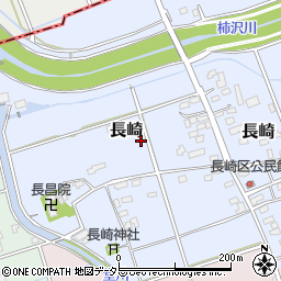 静岡県伊豆の国市長崎周辺の地図