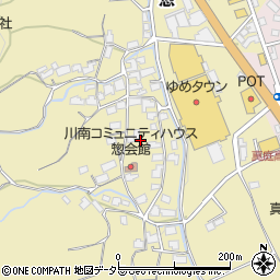 岡山県真庭市惣周辺の地図