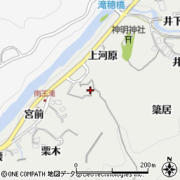 愛知県豊田市王滝町周辺の地図