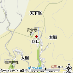 愛知県豊田市坂上町天下峯周辺の地図