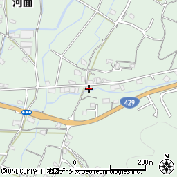 岡山県津山市河面428周辺の地図
