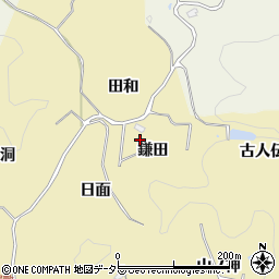 愛知県豊田市坂上町（鎌田）周辺の地図