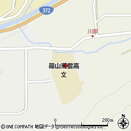 兵庫県立篠山東雲高等学校周辺の地図