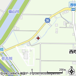 兵庫県丹波篠山市西吹577-5周辺の地図