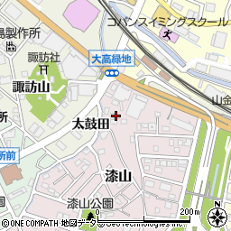 愛知県名古屋市緑区漆山118周辺の地図