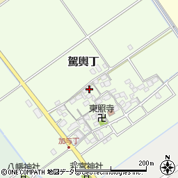 滋賀県蒲生郡竜王町駕輿丁106周辺の地図