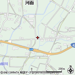 岡山県津山市河面771-6周辺の地図