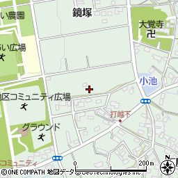 愛知県みよし市打越町周辺の地図