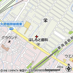 滋賀県野洲市栄33周辺の地図