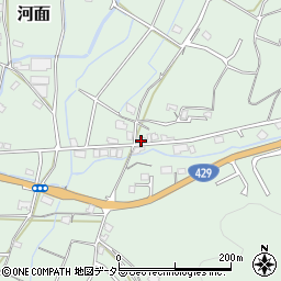 岡山県津山市河面423-5周辺の地図