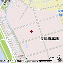 三重県桑名市長島町赤地周辺の地図