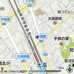 愛知県名古屋市緑区大高町（中屋敷）周辺の地図