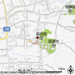 奈古谷公民館周辺の地図