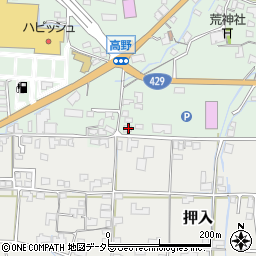 岡山県津山市高野本郷2435-4周辺の地図