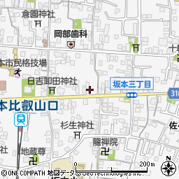 タイムズ京阪坂本駅前駐車場周辺の地図