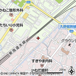 滋賀県野洲市久野部172周辺の地図