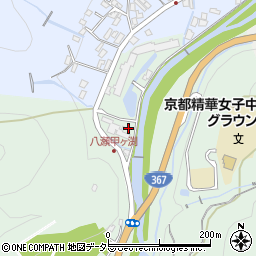 京都府京都市左京区八瀬野瀬町周辺の地図