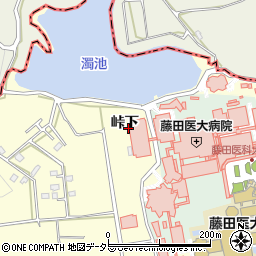 愛知県豊明市間米町（峠下）周辺の地図