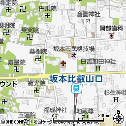 大津市立　坂本幼稚園周辺の地図