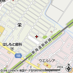 滋賀県野洲市栄40周辺の地図