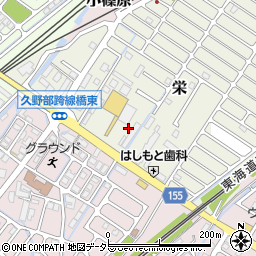 滋賀県野洲市栄6周辺の地図