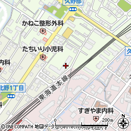 滋賀県野洲市久野部2339周辺の地図