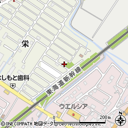 滋賀県野洲市栄43周辺の地図