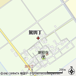 滋賀県蒲生郡竜王町駕輿丁169周辺の地図