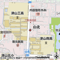 株式会社ポピー　パーソナルサービス津山周辺の地図