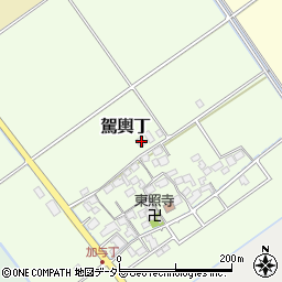 滋賀県蒲生郡竜王町駕輿丁168周辺の地図