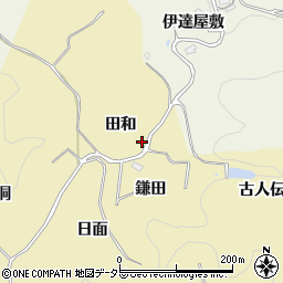 愛知県豊田市坂上町（田和）周辺の地図