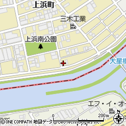 愛知県名古屋市南区上浜町76周辺の地図